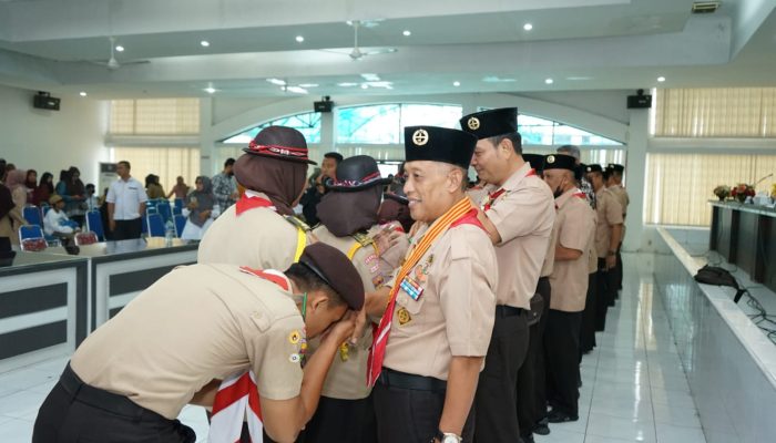 Pelepasan Kontingen Kwarcab Pramuka dari Asahan ke Raimuna Nasional ke XII