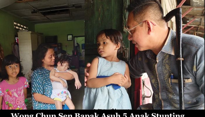 Bapak Asuh 5 Anak Stunting, Wong Chun Sen Senang 5 Anak Asuhnya Mengalami Perubahan Positif