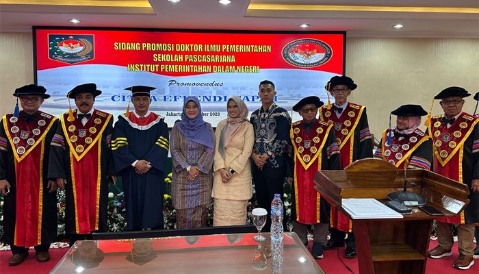 Ketua DPP Himpak Citra Effendi Capah Raih Gelar Doktor Ilmu Pemerintahan dari IPDN