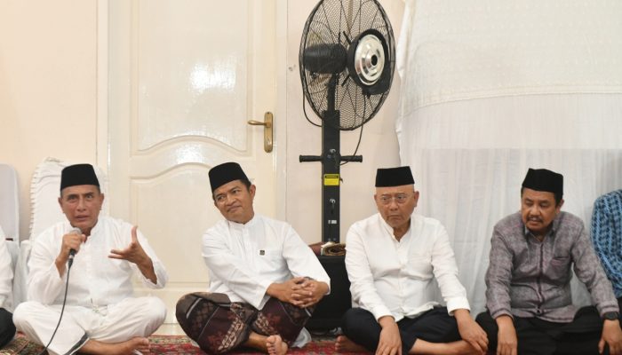 Pj Gubsu Hassanudin Hadiri Tahlilan Malam ke-3 Almarhum Dato’ Seri Syamsul Arifin