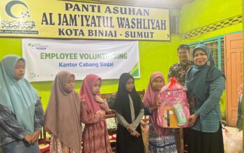 Employee Volunteering BPJS Ketenagakerjaan Binjai Diadakan di Panti Asuhan Al Jamiyatul Washliyah