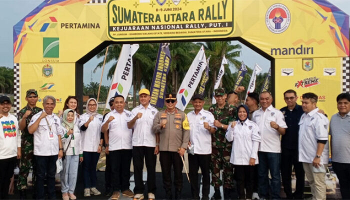 Sergai Semarak dengan Kejuaraan Nasional Sumut Rally 2024: Resmi Dibuka di Alun-Alun Sei Rampah