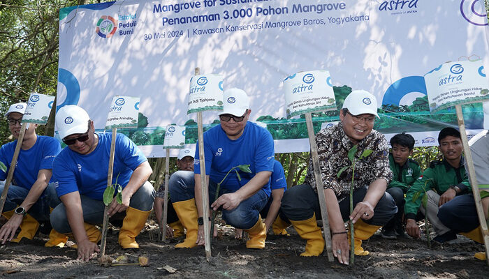 Asuransi Astra Tanam 3.000 Pohon Mangrove untuk Cegah Abrasi di Yogyakarta