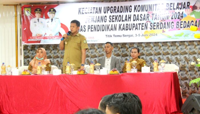 Wabup Sergai H. Adlin Tambunan Buka Kegiatan “Upgrading Komunitas Belajar” di Perbaungan