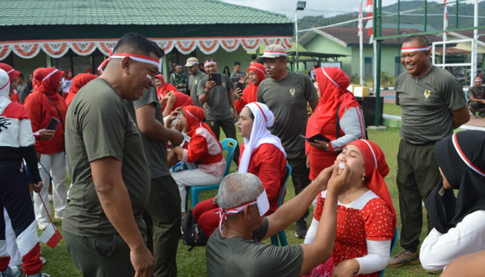 Meriahkan HUT RI ke-79, Dandim 0212/TS: Kegiatan  Semarak Lomba Sebagai Ajang Silaturahmi Antar Prajurit-PNS dan Persit