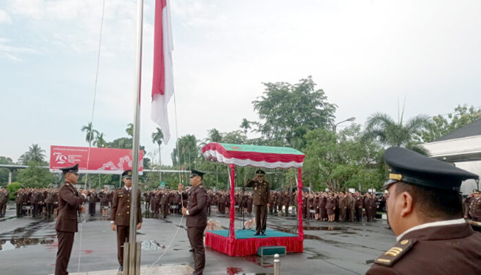 Wakajati Sumut Rudy Irmawan Pimpin Upacara Peringatan HUT Kemerdekaan RI yang ke-79, Wujudkan Supremasi Hukum yang Berkeadilan, Kepastian, dan Kemanfaatan