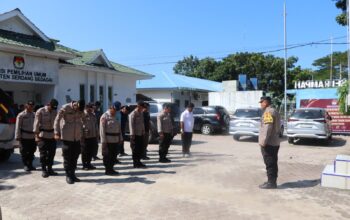 Polres Sergai Gelar Pengamanan Ketat pada Sidang Pleno Tertutup Penetapan Paslon Pilkada 2024