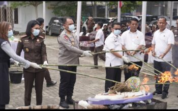 Kejari Serdang Bedagai Musnahkan Barang Bukti 169 Perkara Yang Sudah Berkekuatan Hukum Tetap