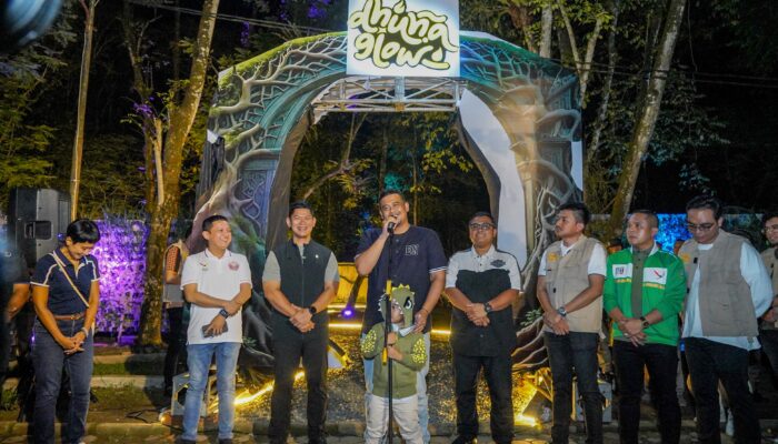 Magical Forest Dhuna Glow, Walikota Soft Launching Hutan Bercahaya di Medan Zoo