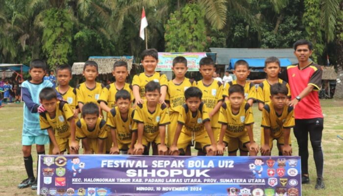 Festival Sepak Bola U-10 dan U-12 Sihopuk  Diikuti 25 Tim