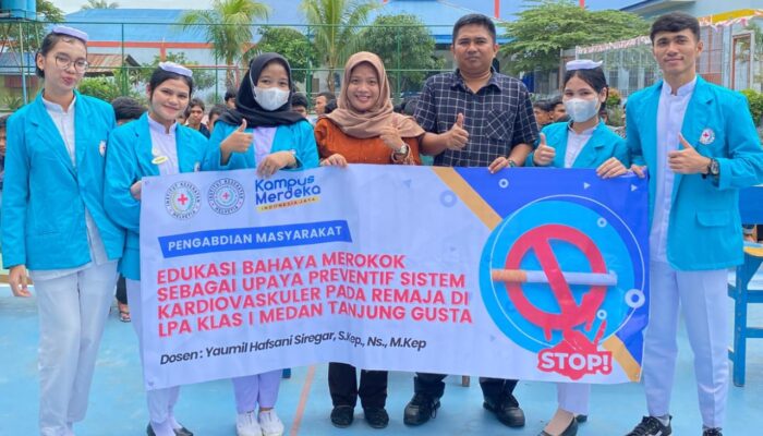 Dosen Prodi Vokasi Keperawatan IKH Medan Edukasi Bahaya Merokok di LPKA Klas 1 Medan Tanjung Gusta