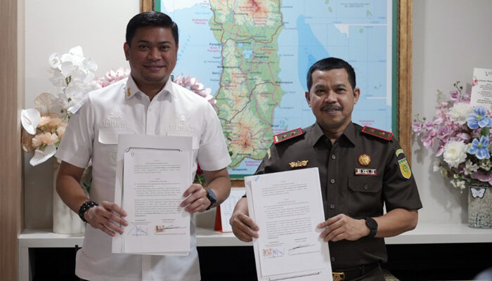 Kajati Sulsel dan Bupati Gowa Tandatangani MoU Hibah Lahan Untuk Pembangunan Pusat Diklat Kejaksaan RI